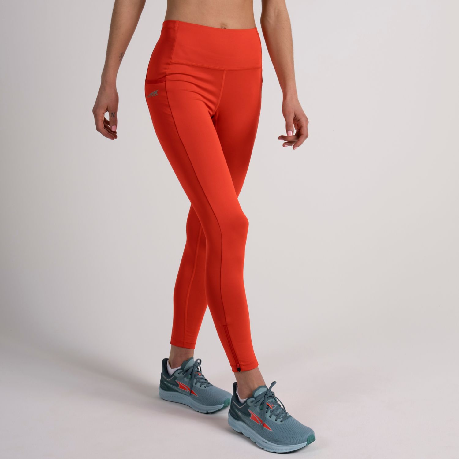 Mallas Para Correr Altra Core Crop Mujer Rojas | Peru-40136259