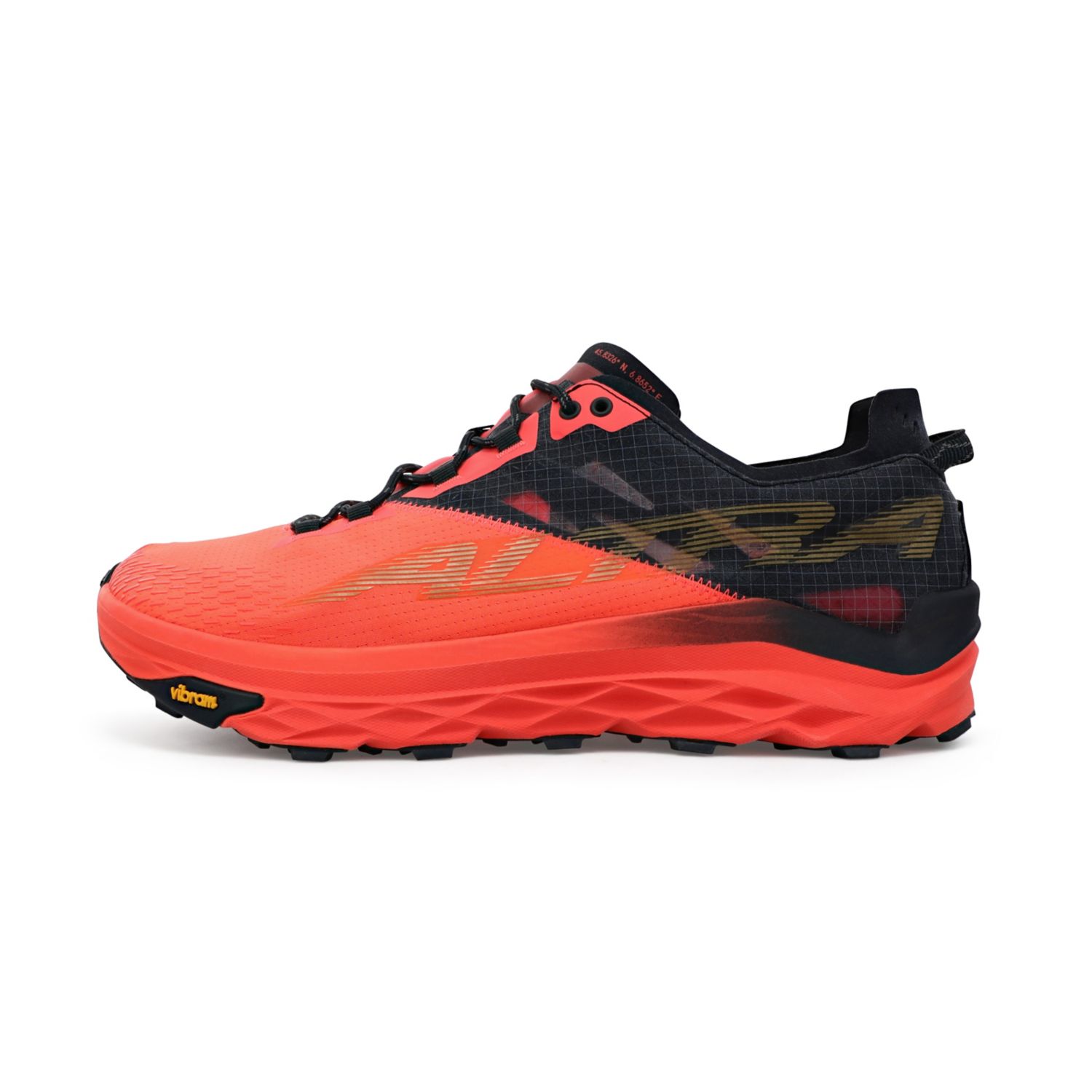 Zapatillas De Trail Running Altra Mont Blanc Hombre Coral Negras | Peru-36195849