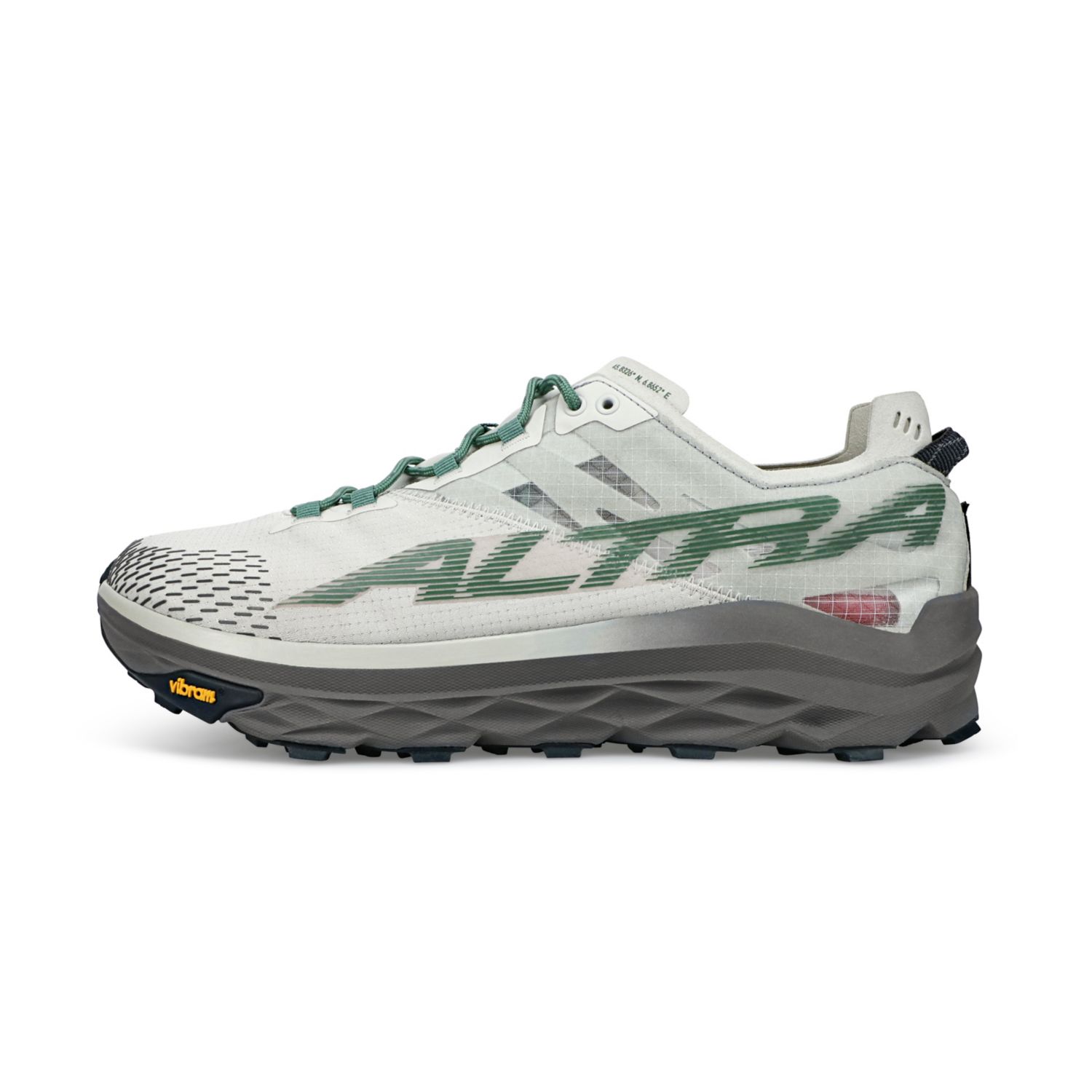 Zapatillas De Trail Running Altra Mont Blanc Hombre Gris Verde | Peru-47985369