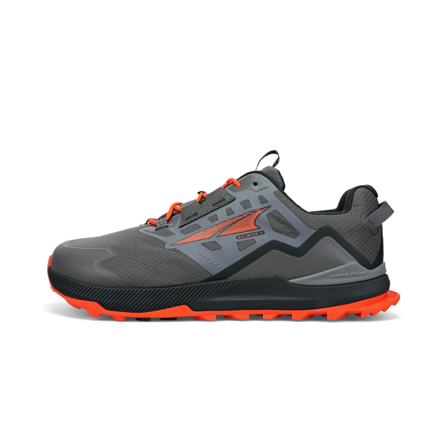 Zapatos De Senderismo Altra Lone Peak All-wthr Low 2 Hombre Gris Naranjas | Peru-06597439