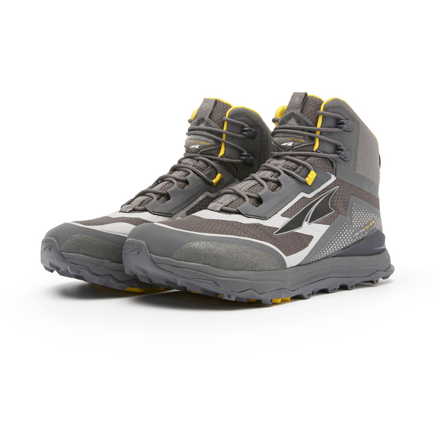 Botas Montaña Altra Lone Peak All-wthr Mid Hombre Gris Amarillo | Peru-30265879