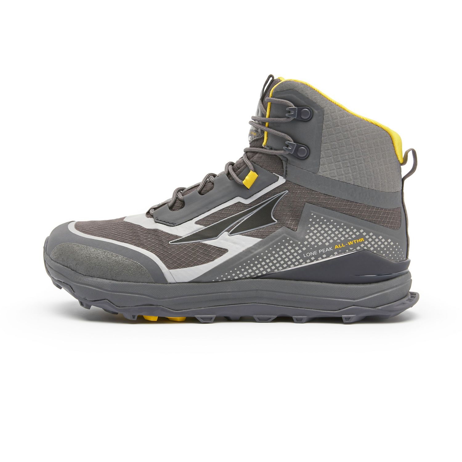 Botas Montaña Altra Lone Peak All-wthr Mid Hombre Gris Amarillo | Peru-30265879