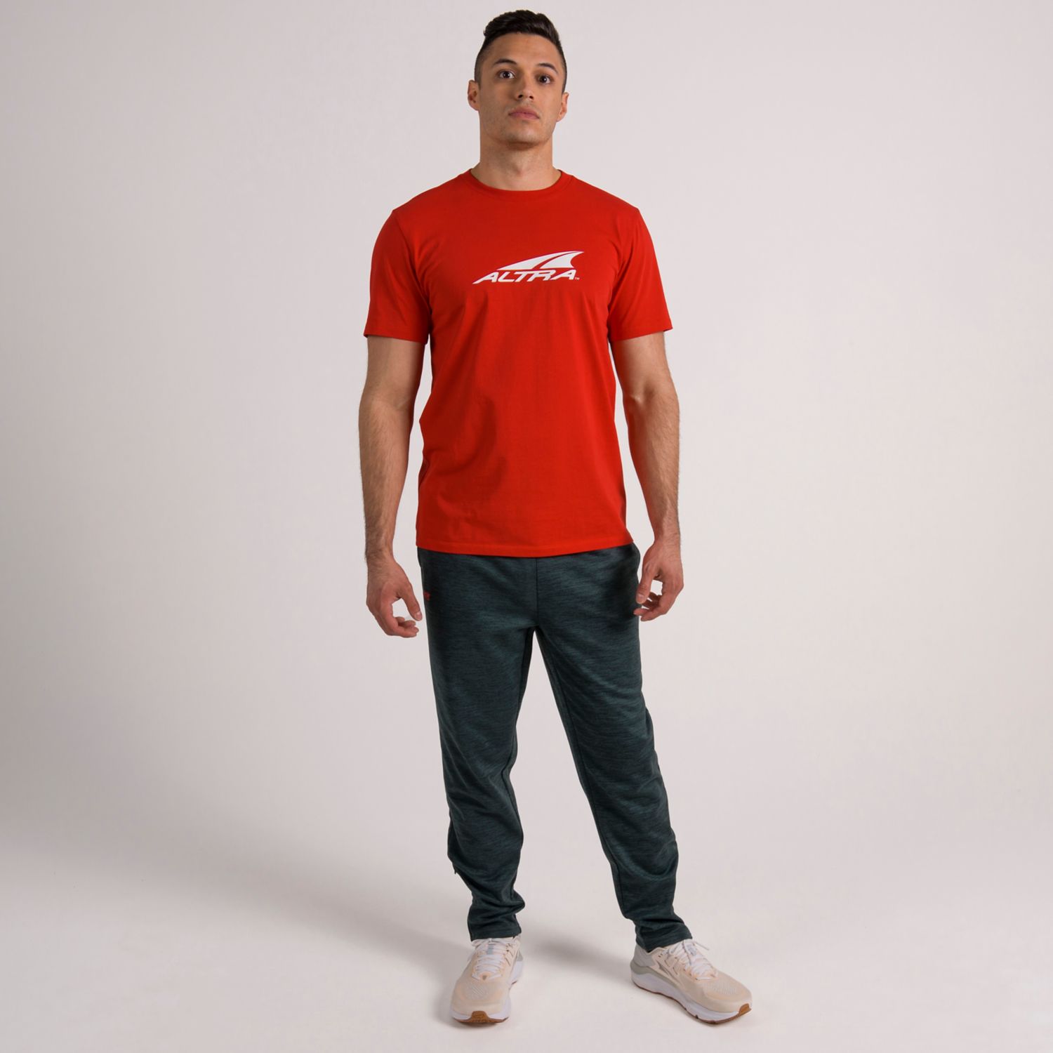 Camiseta Altra Everyday Recycled Hombre Rojas | Peru-76509139