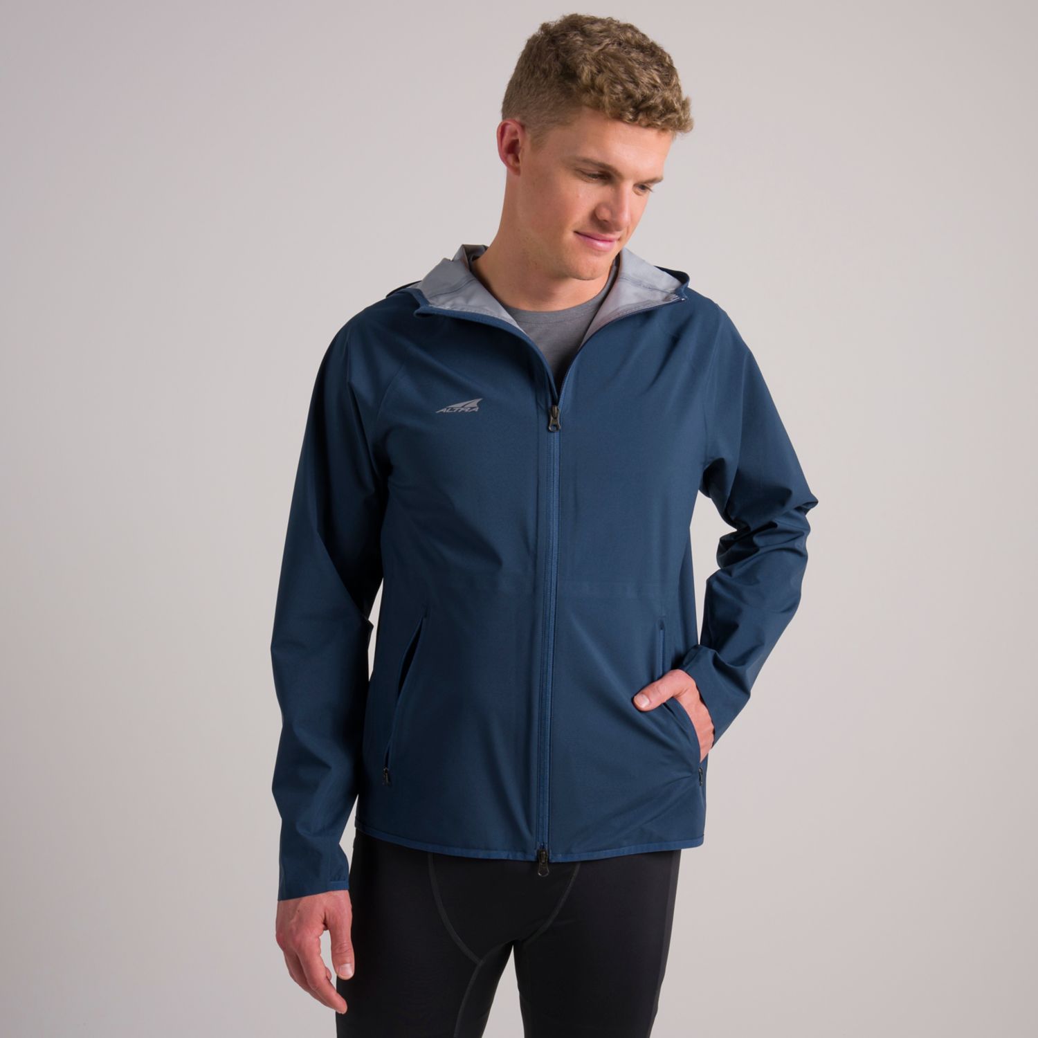 Chaqueta Para Correr Altra Waterproof Hombre Azules | Peru-23704659