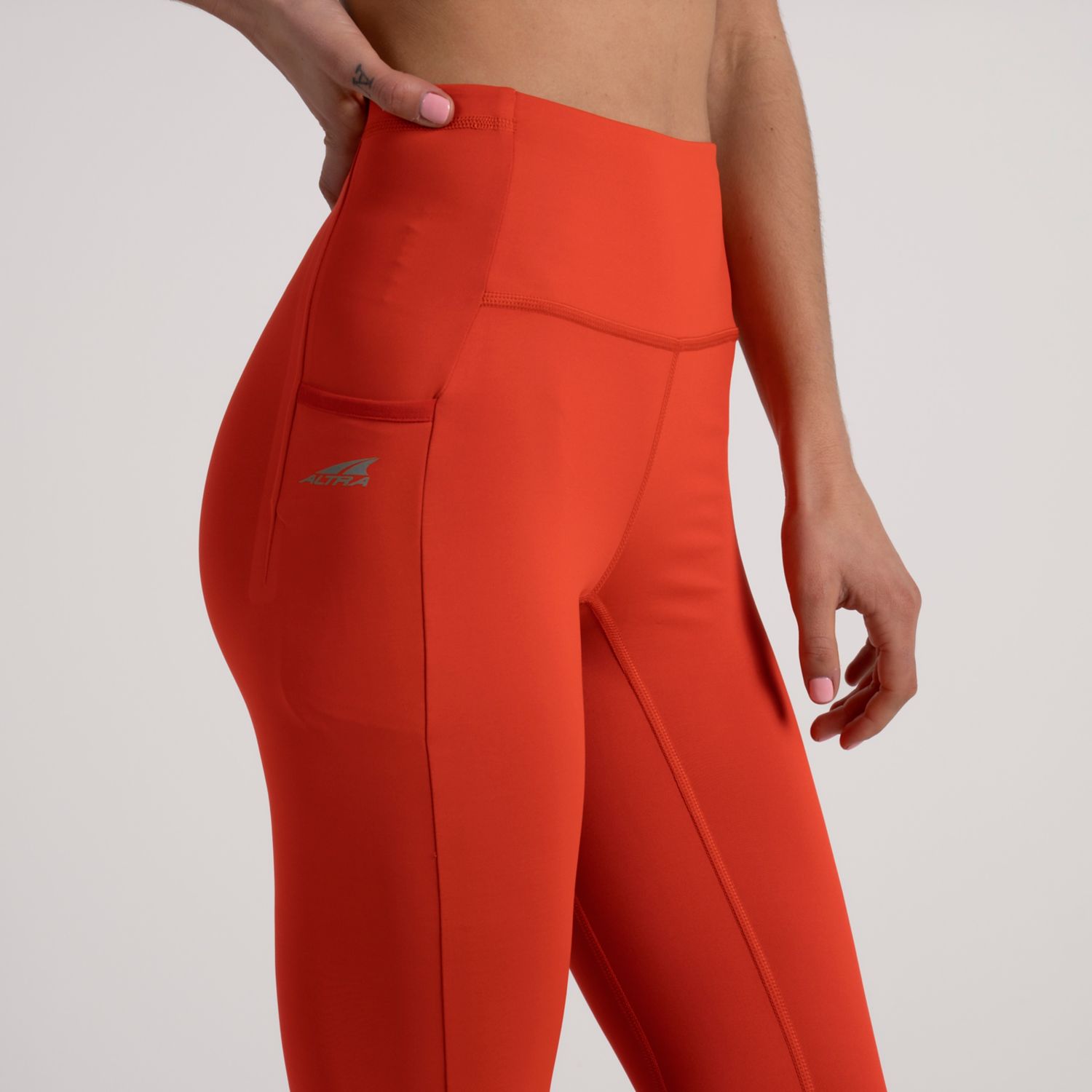 Mallas Para Correr Altra Core Crop Mujer Rojas | Peru-40136259