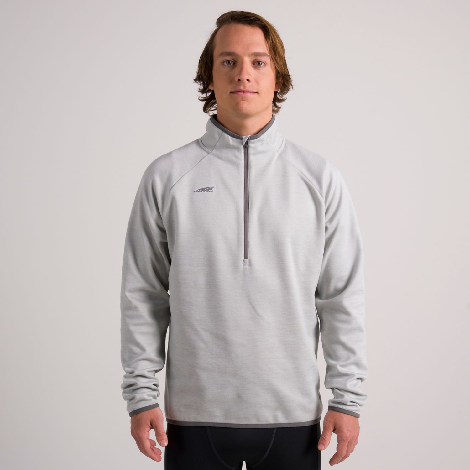 Pullover Altra Core 1/2 Zip Hombre Gris | Peru-04825619