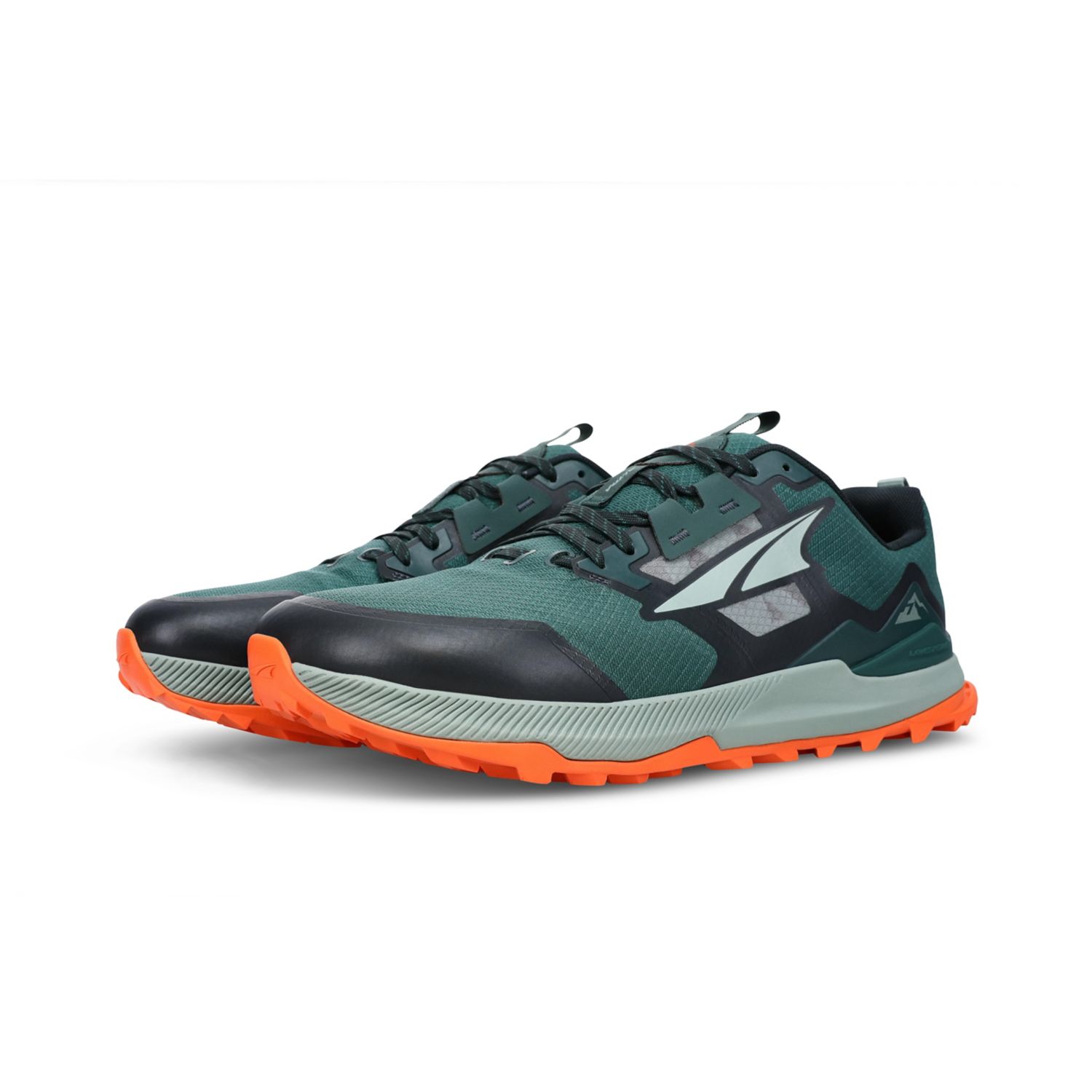 Zapatillas De Trail Running Altra Lone Peak 7 Hombre Verde Negras Naranjas | Peru-24768539