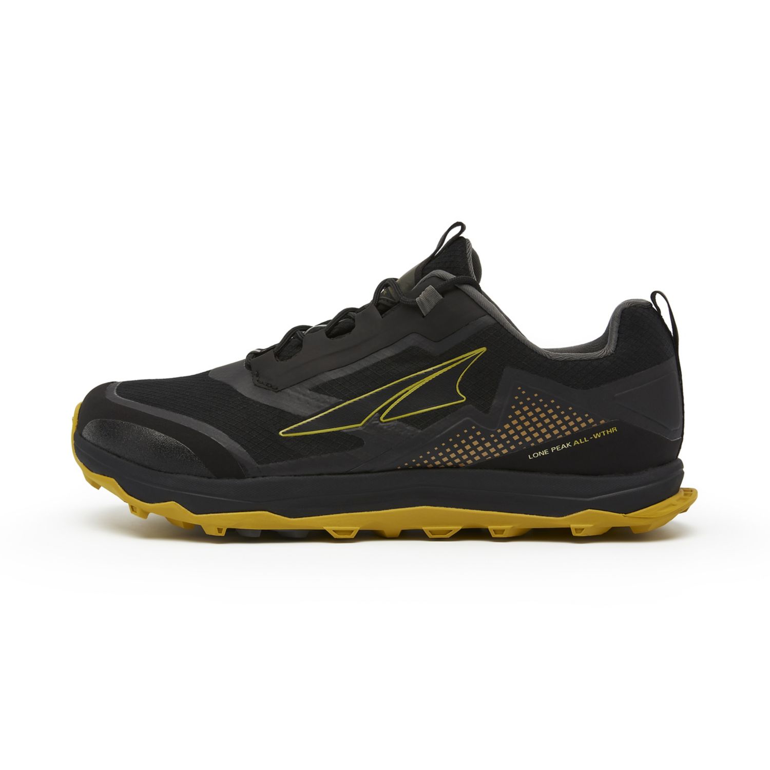 Zapatillas De Trail Running Altra Lone Peak All-wthr Low Hombre Negras Amarillo | Peru-36147589