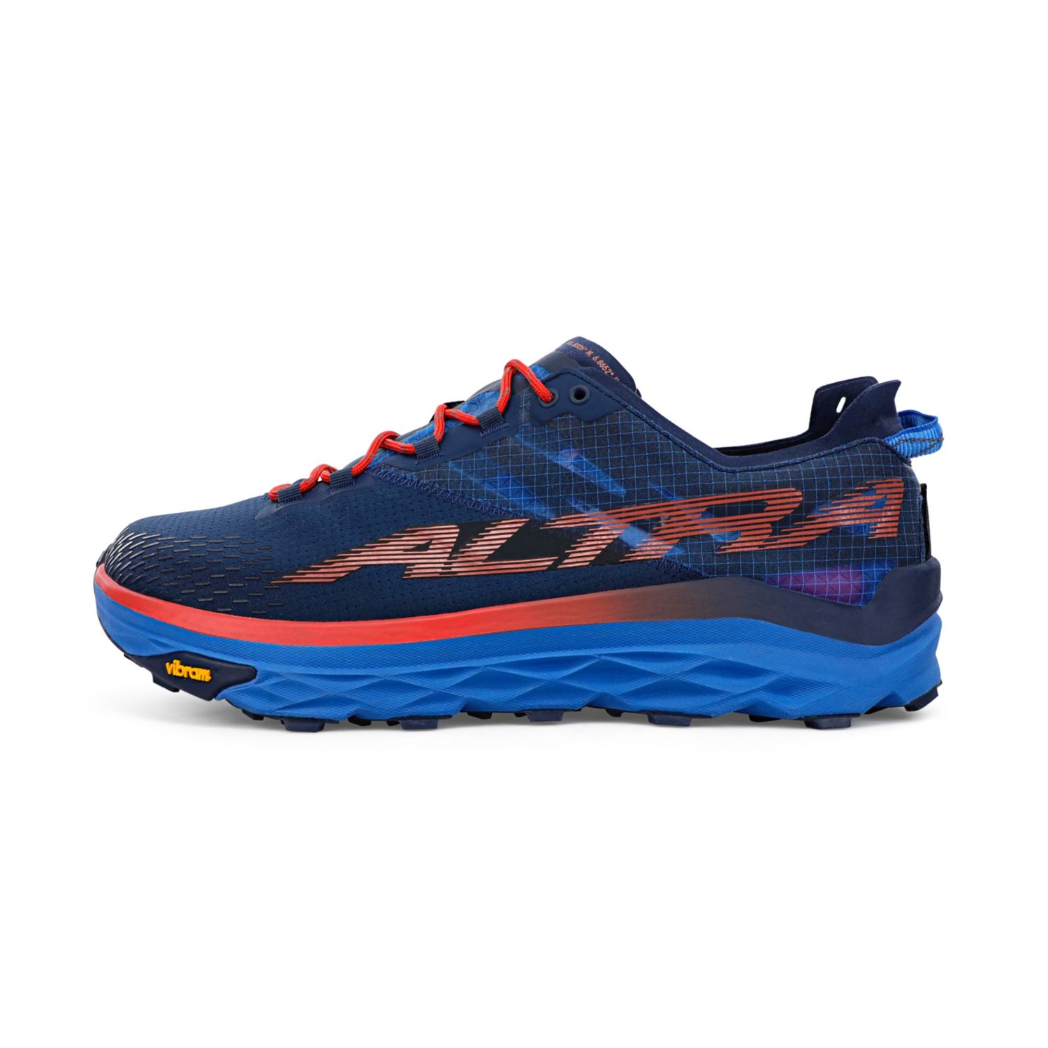 Zapatillas De Trail Running Altra Mont Blanc Hombre Azules Rojas | Peru-10596239