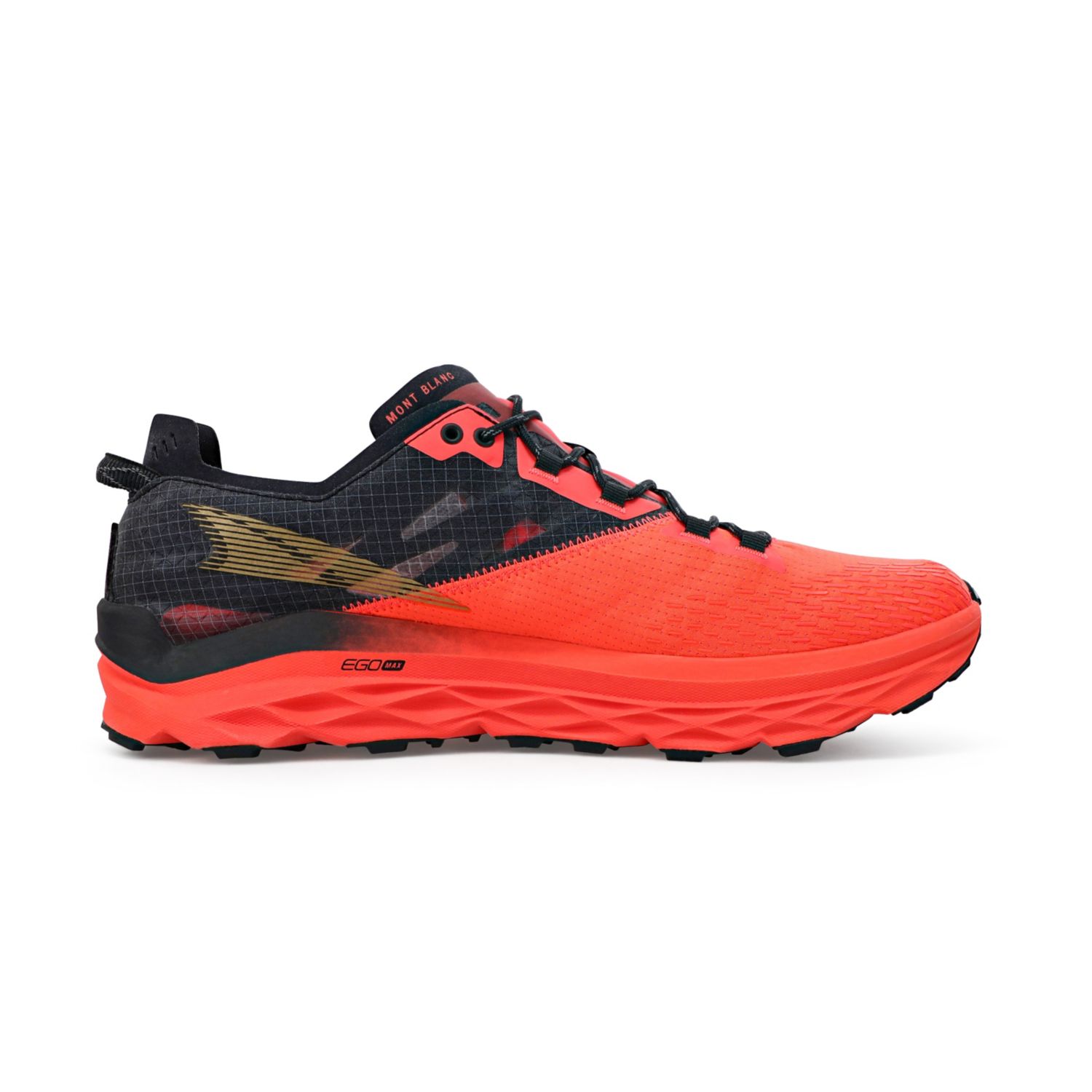 Zapatillas De Trail Running Altra Mont Blanc Hombre Coral Negras | Peru-36195849