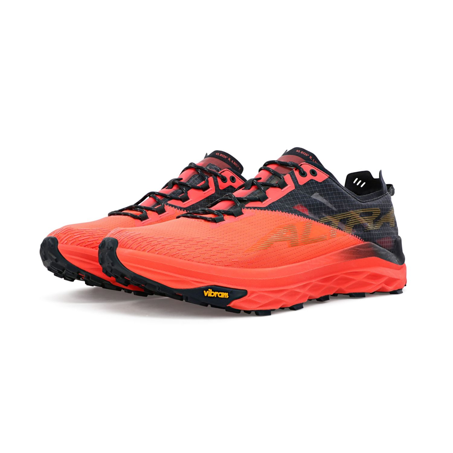 Zapatillas De Trail Running Altra Mont Blanc Hombre Coral Negras | Peru-36195849