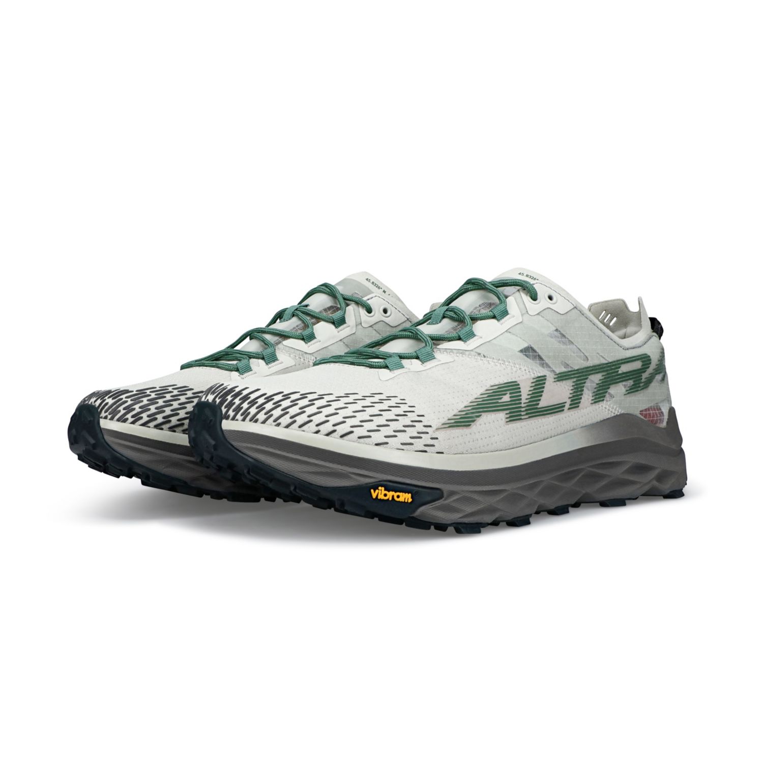 Zapatillas De Trail Running Altra Mont Blanc Hombre Gris Verde | Peru-47985369