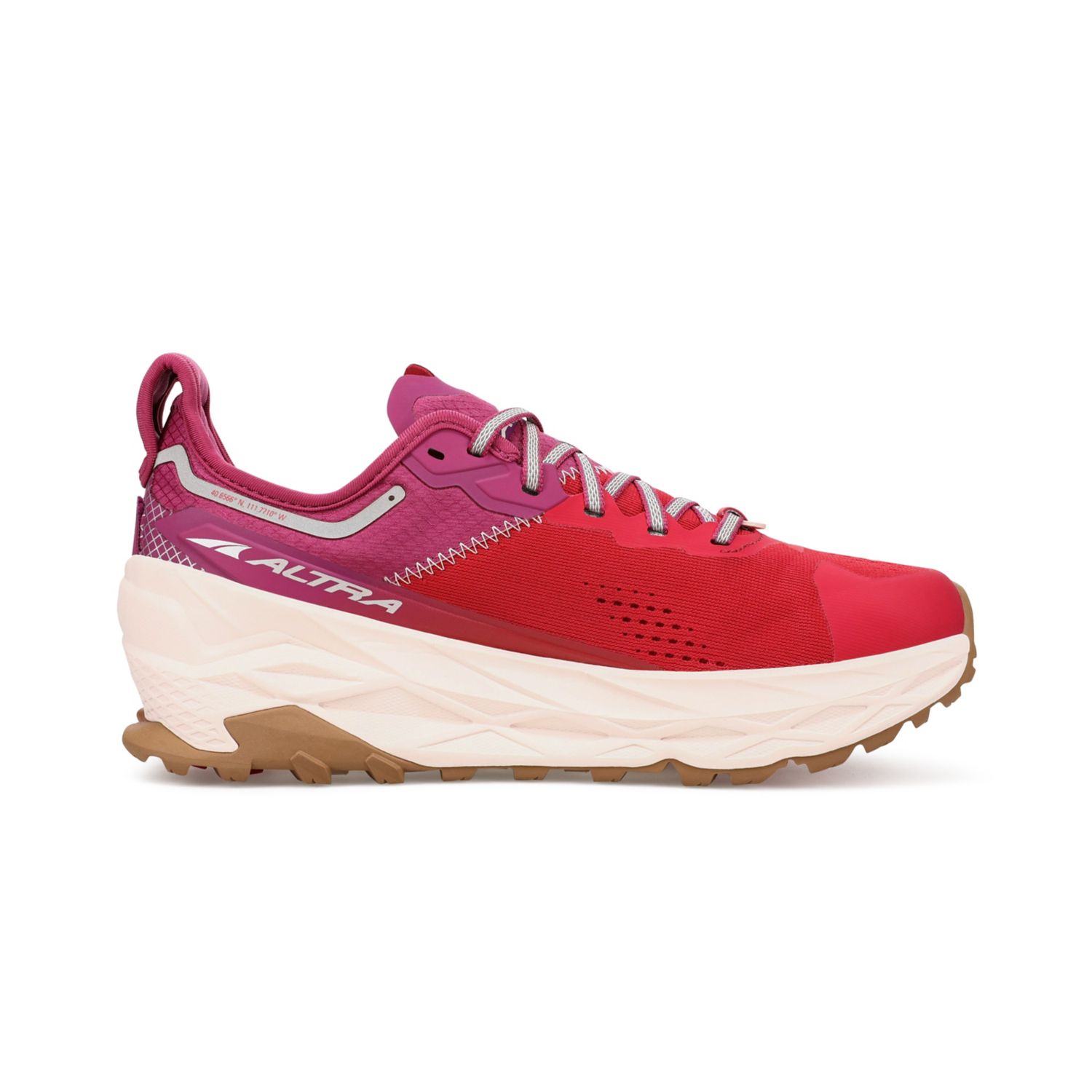 Zapatillas De Trail Running Altra Olympus 5 Mujer Rojas Moradas | Peru-32907469