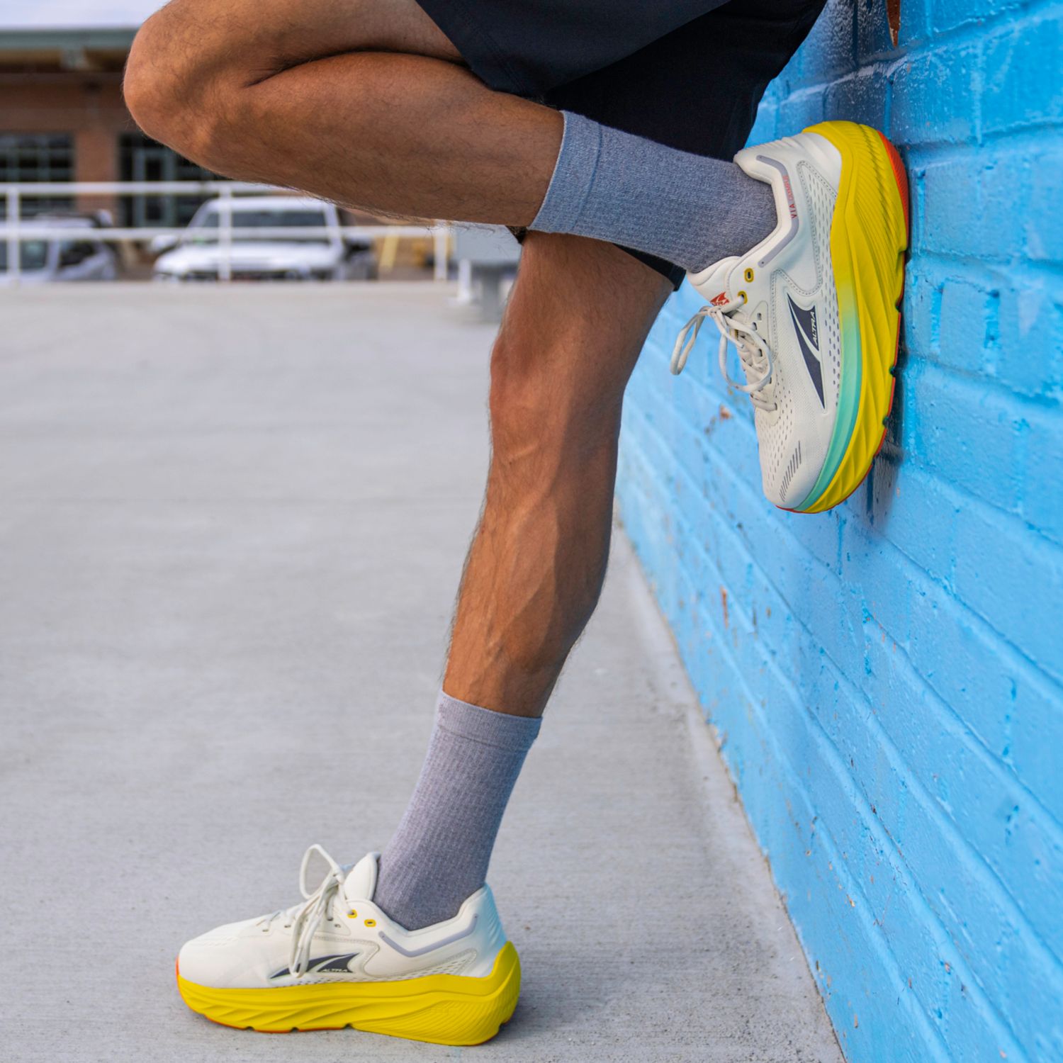 Zapatillas Para Caminar Altra Via Olympus Hombre Gris Amarillo | Peru-20139869