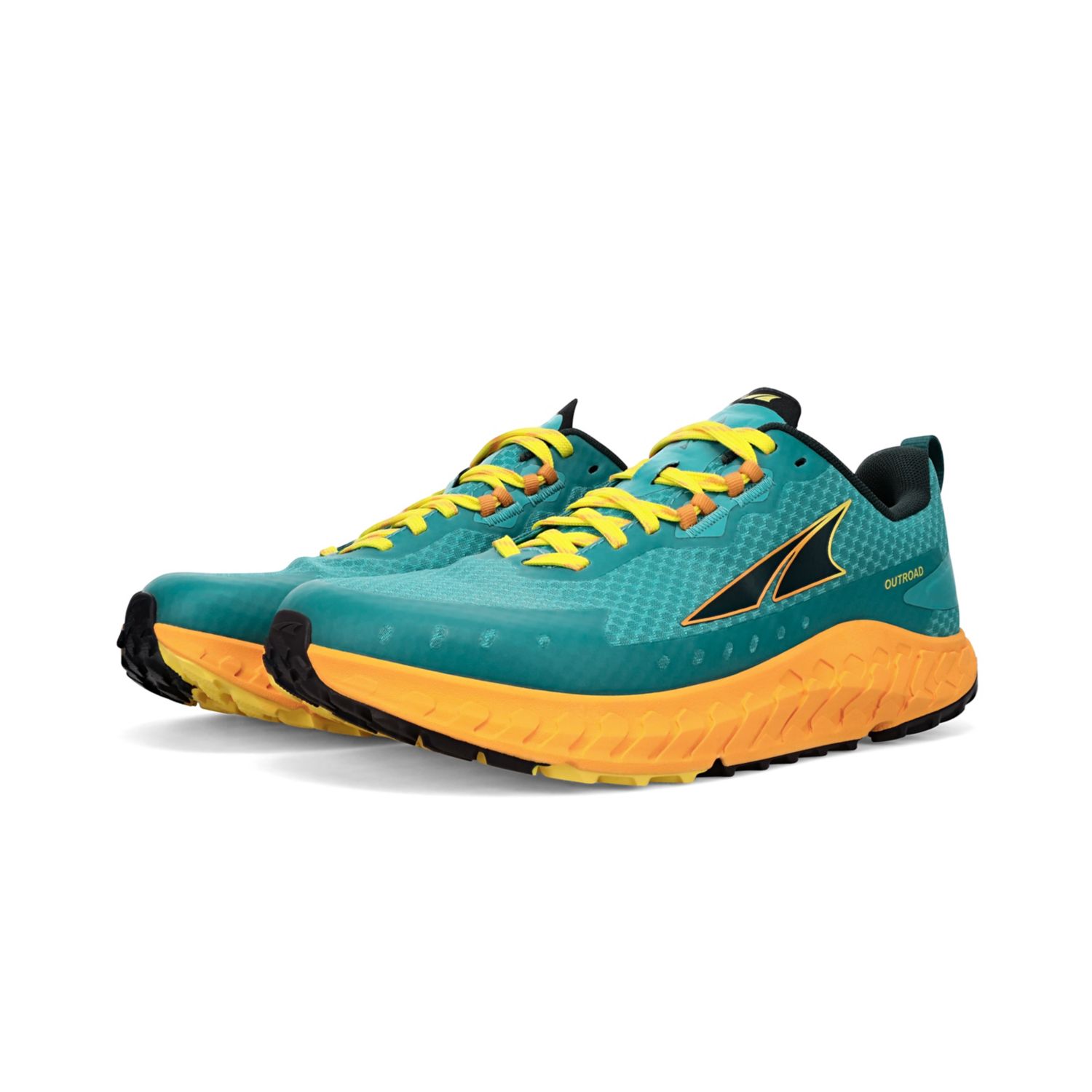 Zapatillas Running Carretera Altra Outroad Mujer Turquesa Amarillo | Peru-17205489