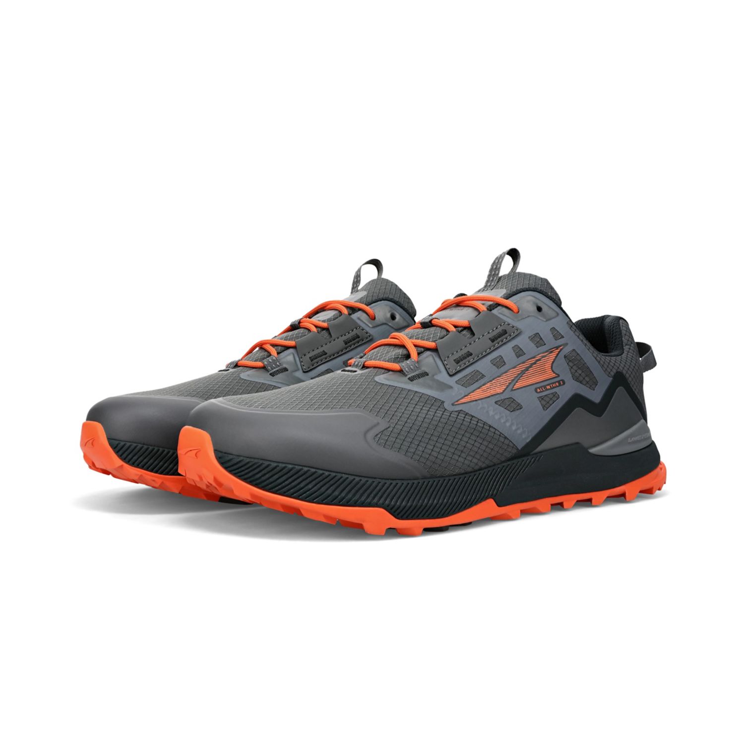 Zapatos De Senderismo Altra Lone Peak All-wthr Low 2 Hombre Gris Naranjas | Peru-06597439